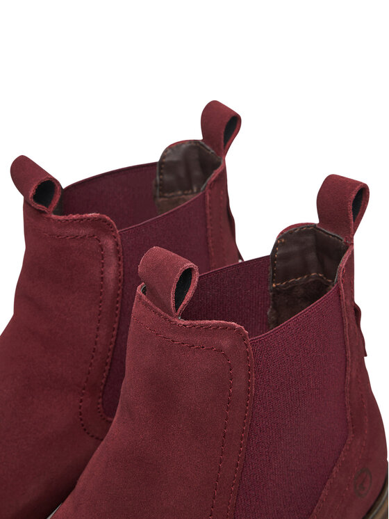 Tamaris Tamaris Kotníková obuv s elastickým prvkem 1-25407-45 Bordó