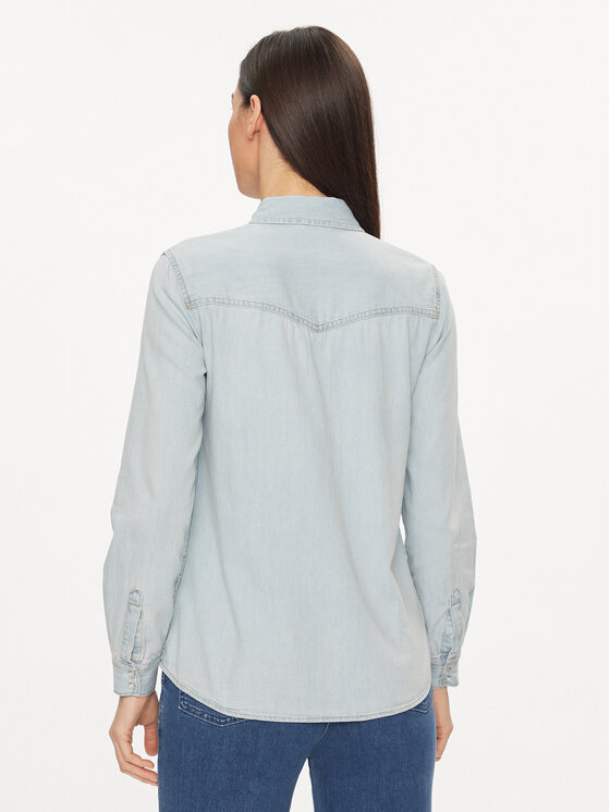 United Colors Of Benetton United Colors Of Benetton Teksasärk 5RZKDQ06T Tumesinine Regular Fit