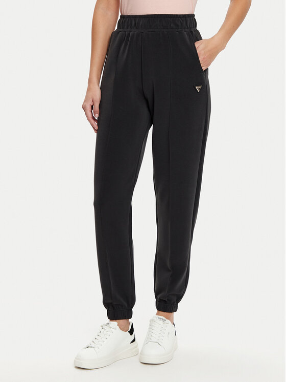 Guess Guess Teplákové kalhoty V5RB11 KCAY2 Černá Regular Fit