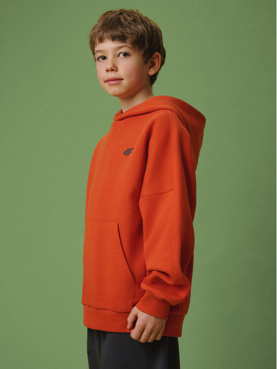 4F 4F Bluza ENJOY THE OUTDOORS Pomarańczowy Loose Fit