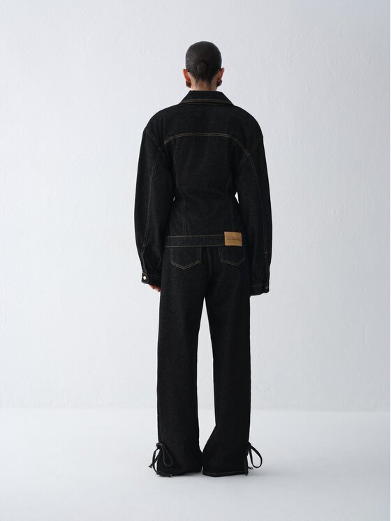 La Mania La Mania Kurtka jeansowa HAIM Czarny Oversize