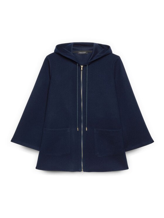 Fiorella Rubino Fiorella Rubino Cappotto invernale 8025T000373N034 Blu A-Line Fit
