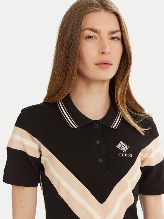 Guess Guess Každodenní šaty V5RK00 KCOK1 Černá Regular Fit