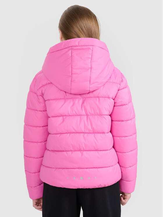 4F 4F Kurtka puchowa OUTERWEAR Różowy Regular Fit