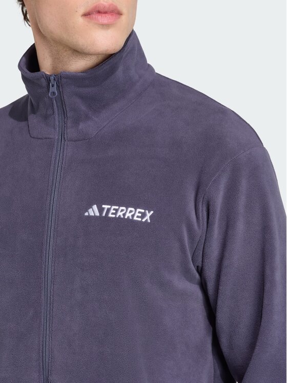 adidas adidas Bluza Multi Essentials Full-Zip Fleece Błękitny Regular Fit