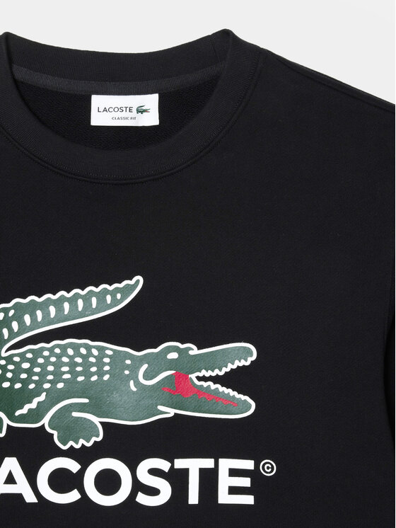 Lacoste Lacoste Μπλούζα SH1281 Μαύρο Classic Fit