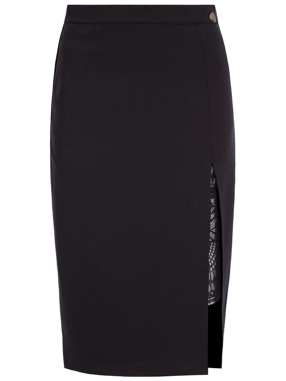 TWINSET TWINSET Φούστα pencil 201TP212C Μαύρο Regular Fit