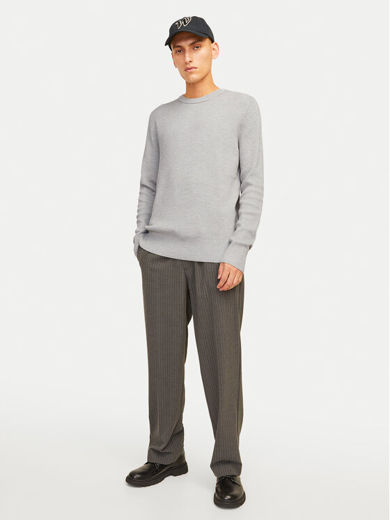 Jack & Jones Jack & Jones Pulover Perfect 12257771 Gri Regular Fit
