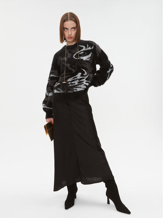 DKNY DKNY Πουλόβερ P3MSB00Z Μαύρο Regular Fit