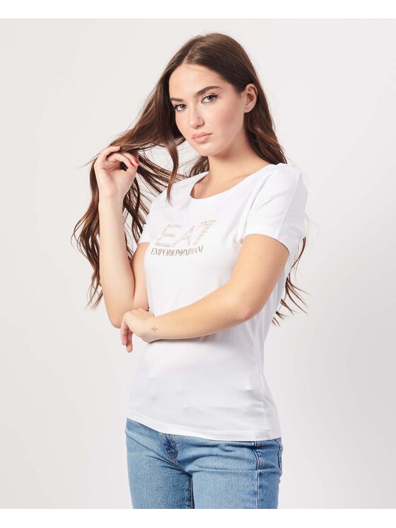 Emporio Armani Emporio Armani T-shirt 8NTT67-TJDQZ Bianco Regular Fit