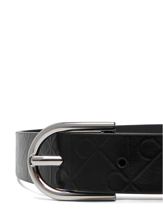 Calvin Klein Calvin Klein Naiste püksirihm Round Buckle Debossed LV04F7143G Must