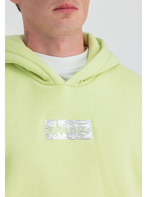 Alpha Industries Alpha Industries Bluza Metal Plate Hoodie Żółty Regular Fit