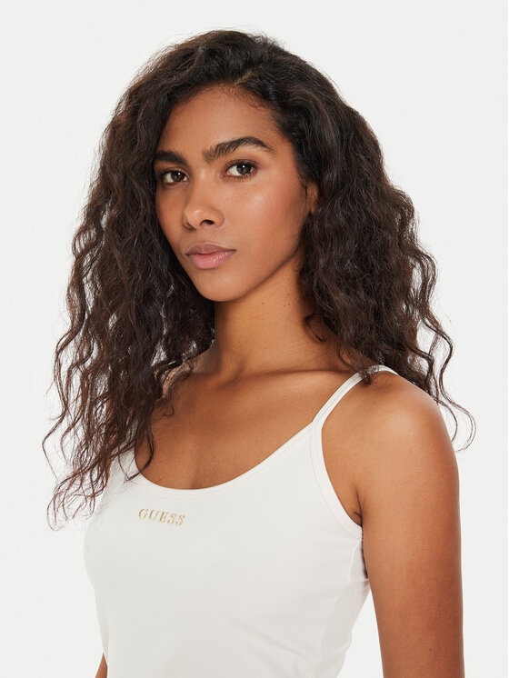 Guess Guess Top Marika V4YP11 KCD02 Beżowy Slim Fit