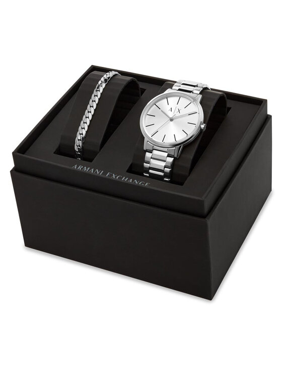 Armani Exchange Uhr Cayde AX7138SET Silberfarben | Modivo.de