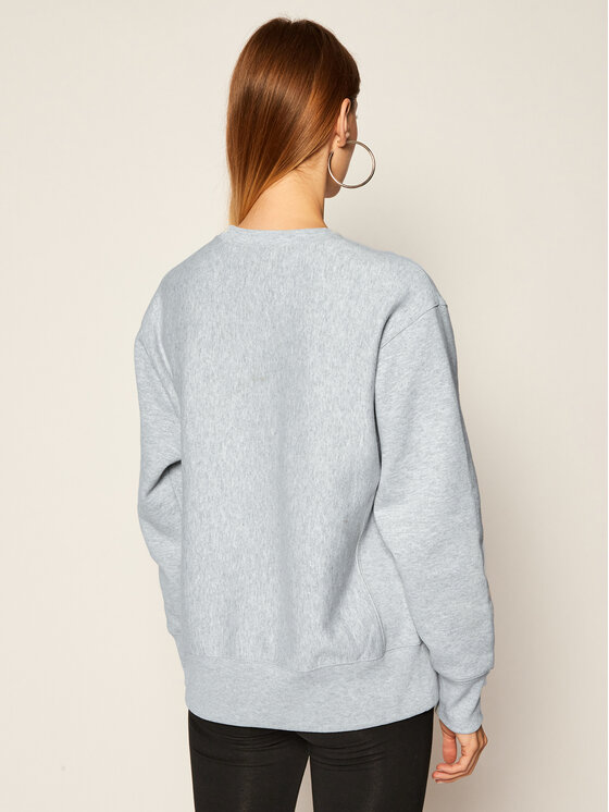 Champion Champion Felpa Script Logo 113795 Grigio Regular Fit