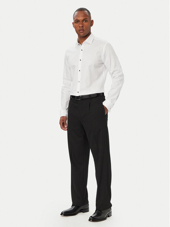 HUGO HUGO Koszula Kamir 50566484 Biały Slim Fit