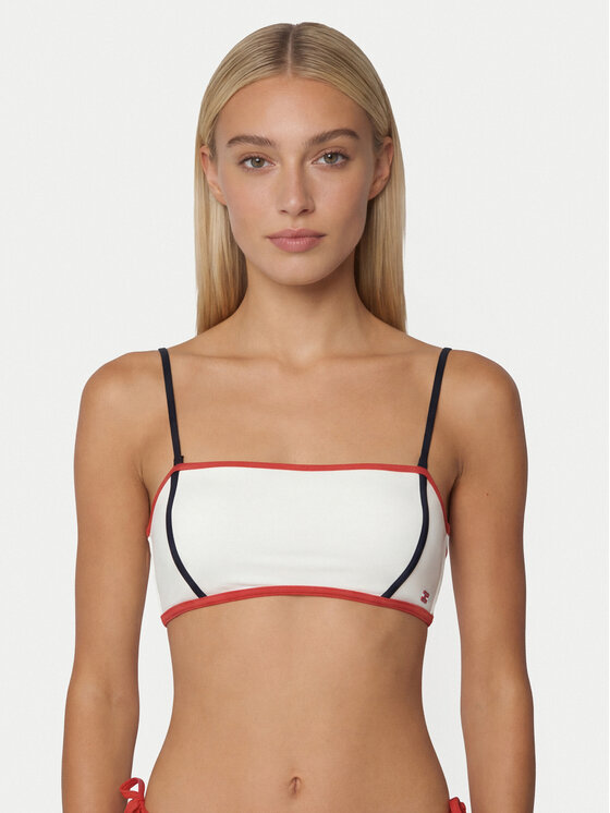 Tommy Hilfiger Bikini partea de sus UW0UW06373 Écru