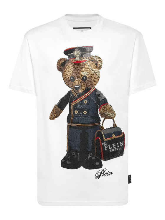 PHILIPP PLEIN PHILIPP PLEIN T-Shirt 27073 Biały Regular Fit