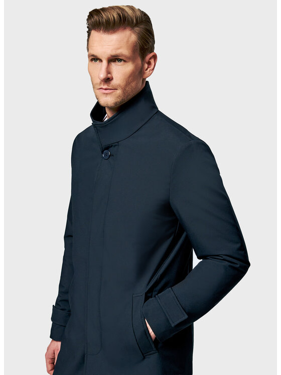 Pako Lorente Pako Lorente Płaszcz przejściowy P26SF-7X-002 Granatowy Classic Fit