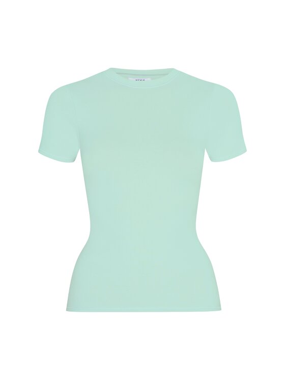 Style Republic Style Republic T-Shirt Shortsleeve Basic Zielony jasny Curvy Fit