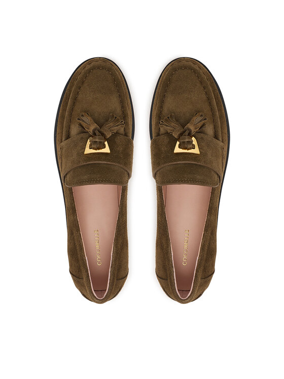 Coccinelle Coccinelle Loafersy Beat Vintag.Su E4 VF6 16 04 01 Khaki