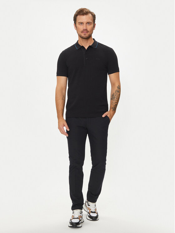 BOSS Boss Polo Paule 4 50506195 Crna Slim Fit