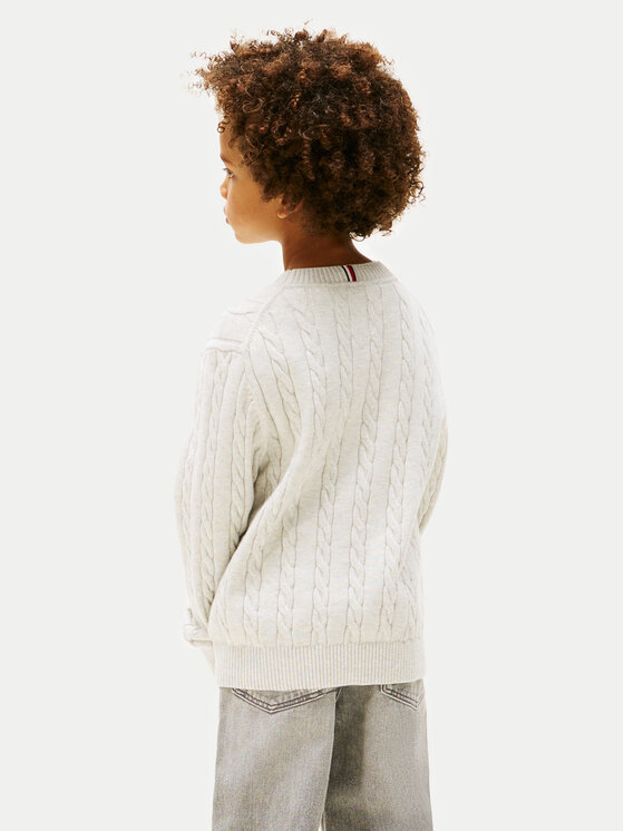 Tommy Hilfiger Tommy Hilfiger Пуловер KB0KB09753 Сив Regular Fit