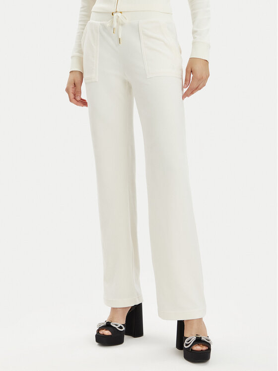 Juicy Couture Juicy Couture Спортивні штани Del Ray JCAP180G Écru Regular Fit
