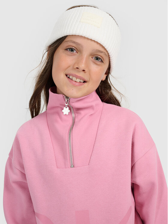 4F 4F Bluza APRES SKI Różowy Loose Fit
