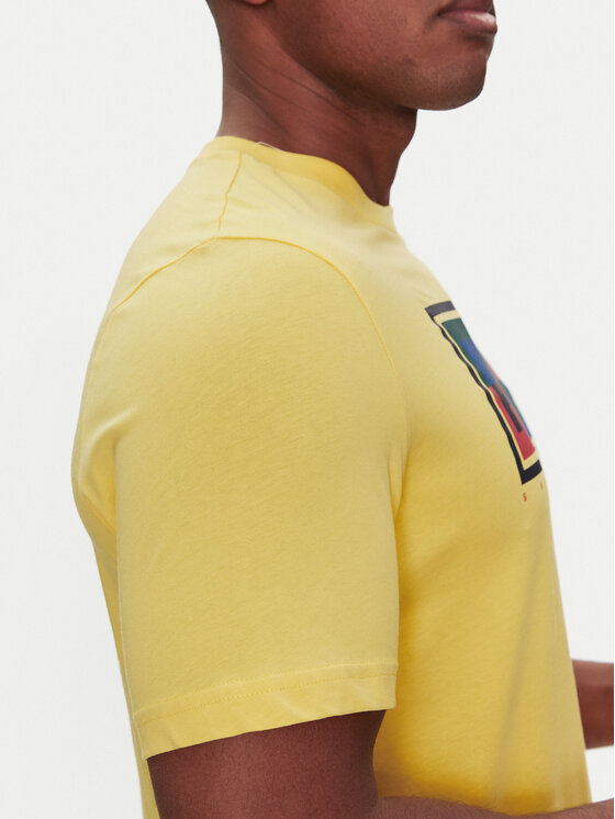 Puma Puma T-Shirt Graphics Box 684827 Κίτρινο Regular Fit