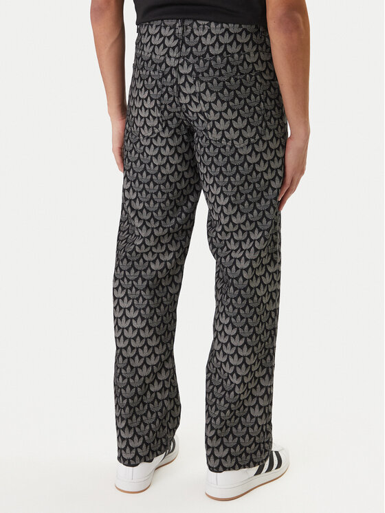adidas adidas Džinsai Monogram KC6380 Pilka Loose Fit
