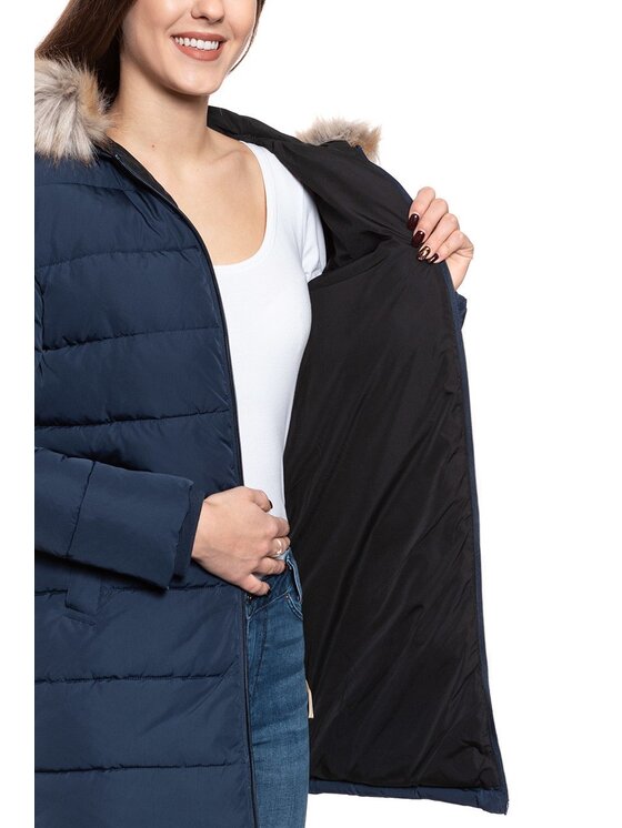 Wrangler Wrangler Giacca da donna LONG PUFFER Blu Slim Fit