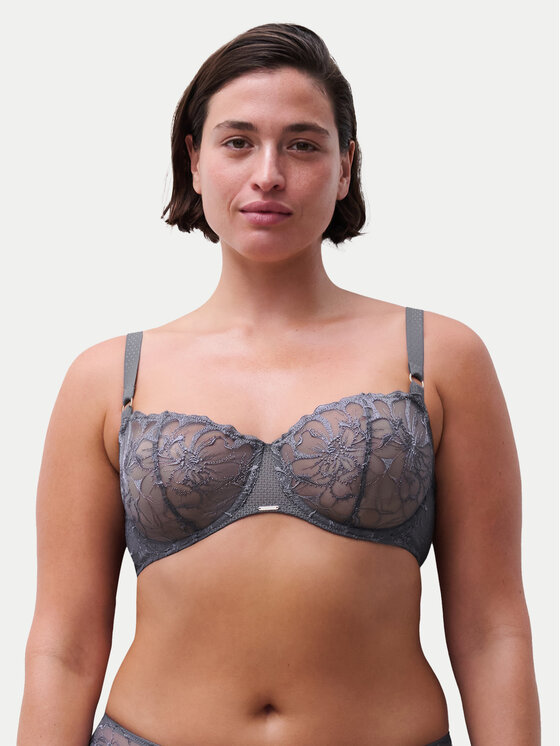 Chantelle Chantelle Sutien Balconette Fleurs C12M50 Gri