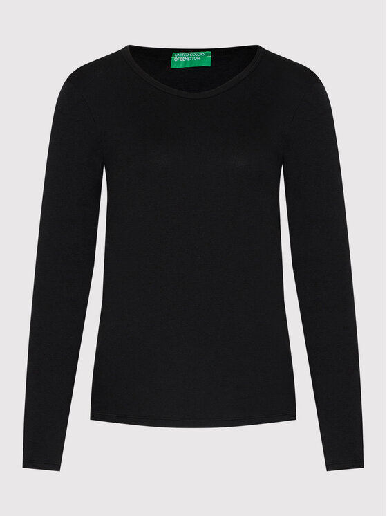 United Colors Of Benetton United Colors Of Benetton Bluză 3GA2E16F9 Negru Regular Fit