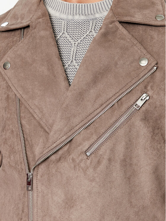 Jack&Jones Jack&Jones Geacă din imitație de piele 12236853 Maro Regular Fit