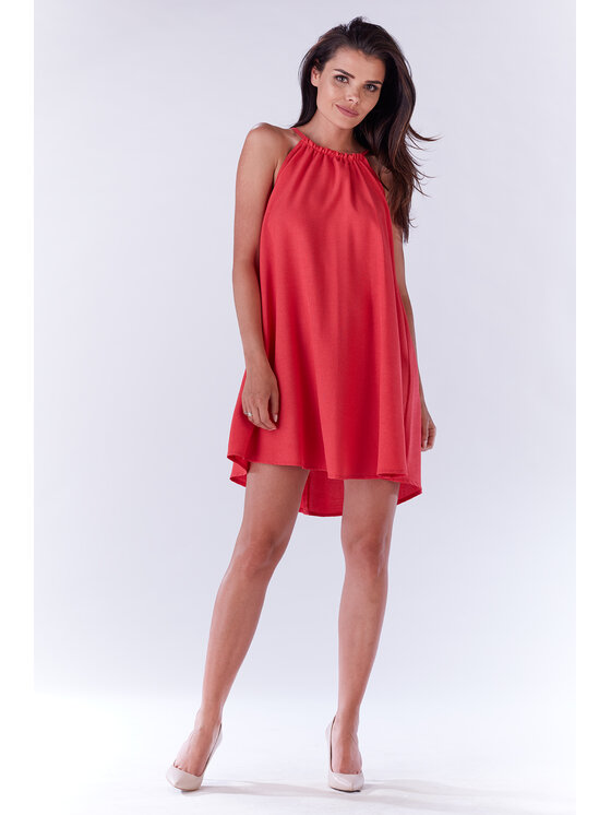 Infinite You Infinite You Sukienka letnia M133 Fioletowy Basic Fit