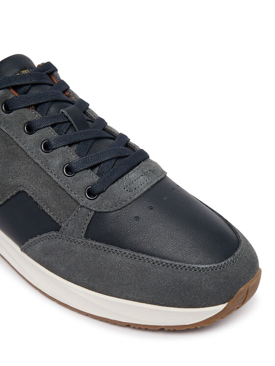 Tommy Hilfiger Tommy Hilfiger Sneakersy Elevated Hilfiger Mix Runner FM0FM06084 Granatowy