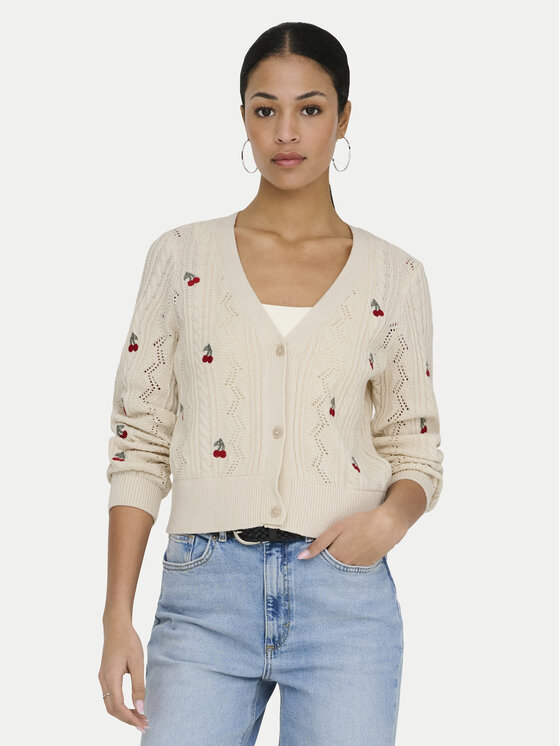 ONLY ONLY Kardigāns Birtie 15363087 Bēšs Regular Fit