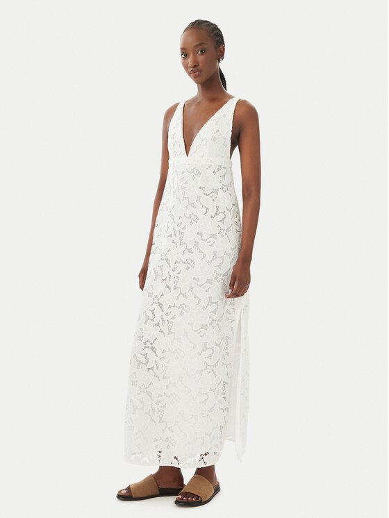 MICHAEL Michael Kors MICHAEL Michael Kors Rochie de vară MS683HIKR1 Alb Slim Fit