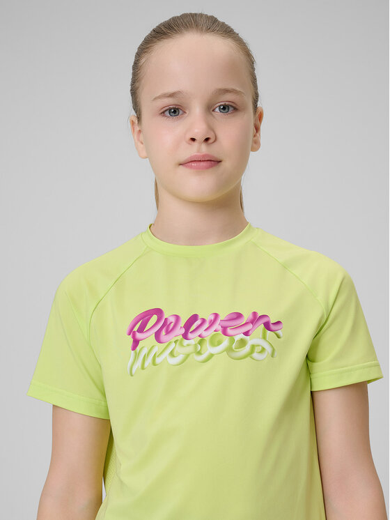 4F 4F Koszulka techniczna JOY MOTION Zielony Regular Fit