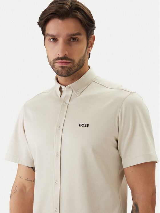 BOSS BOSS Košile ST Motion 50555951 Béžová Regular Fit