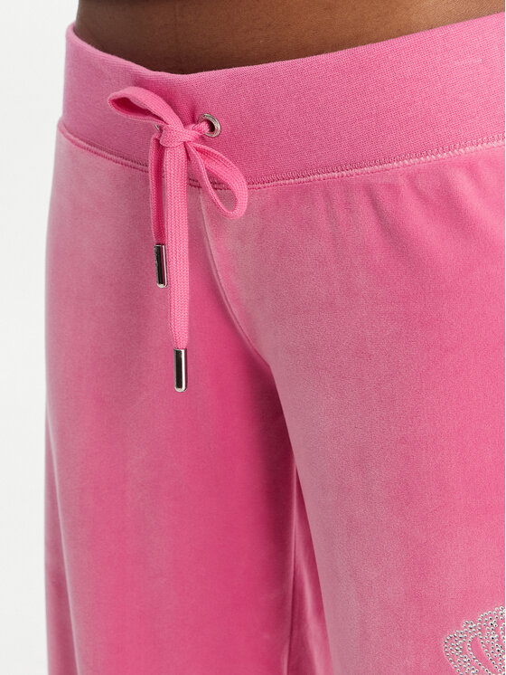 Juicy Couture Juicy Couture Спортивні штани Gothic Crown JCBBJ126806 Рожевий Straight Leg