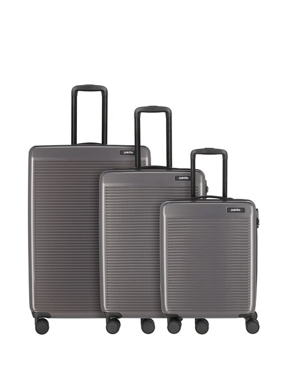 Paklite Paklite Komplet walizek 289890 Szary