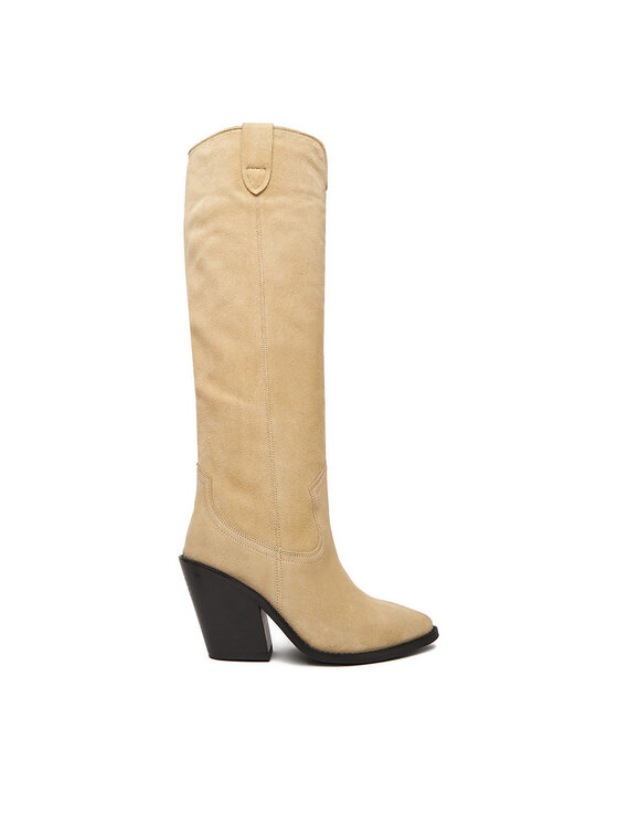 Badura Badura Cizme și botine cowboy EO-BRAYLE-01 Bej