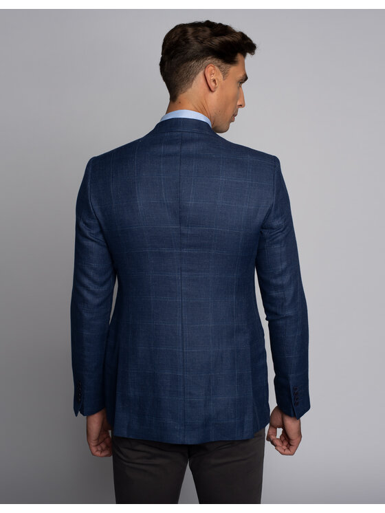 Borgio Borgio Marynarka camerino Niebieski Slim Fit