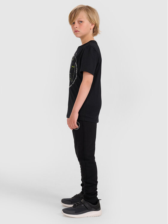 4F 4F Spodnie dresowe URBAN COMMUTER Czarny Regular Fit