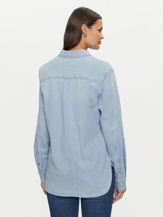 Guess Guess Teksasärk Waima W4YH24 D3PF5 Sinine Regular Fit
