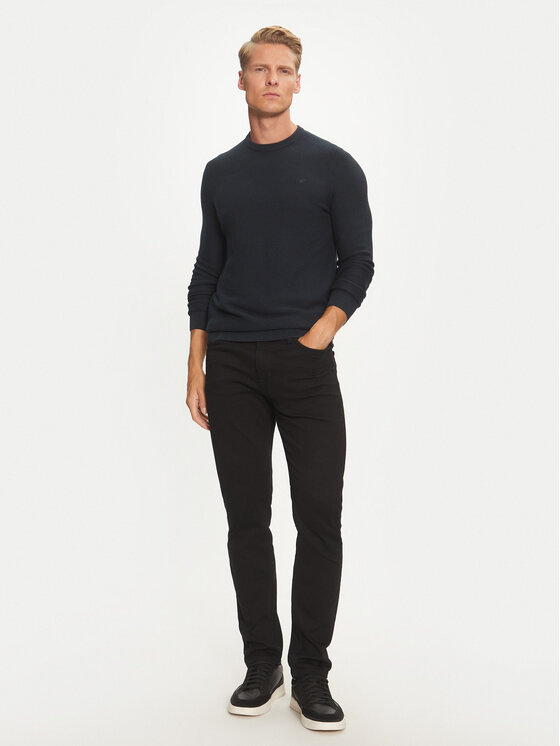 Mustang Mustang Sweter Elliot 1014688 Granatowy Regular Fit