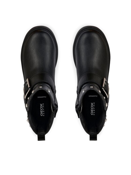 Geox Geox Botine Jr Eclair J369QK 000BU C9999 S Negru
