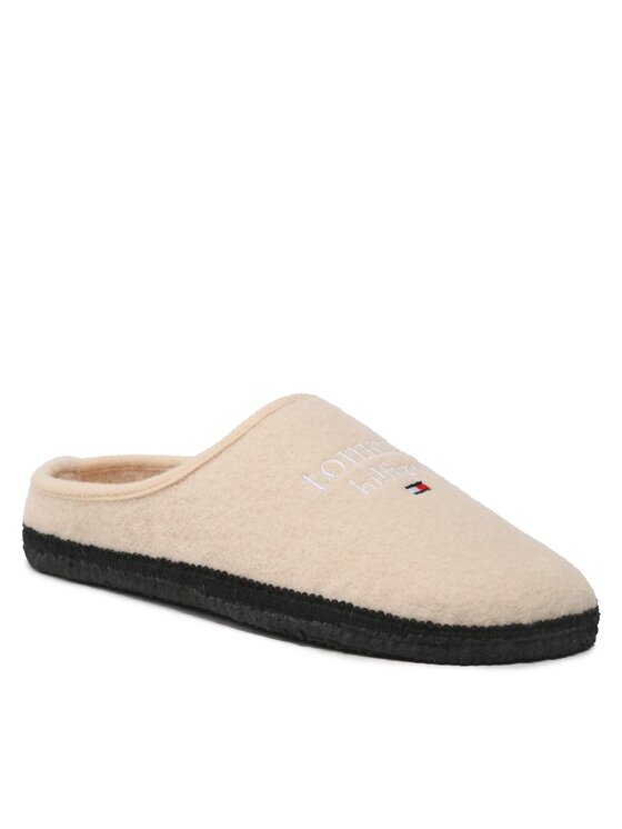 Tommy Hilfiger Tommy Hilfiger Kapcie Indoor Slipper T3A0-32441-1506 S Beżowy